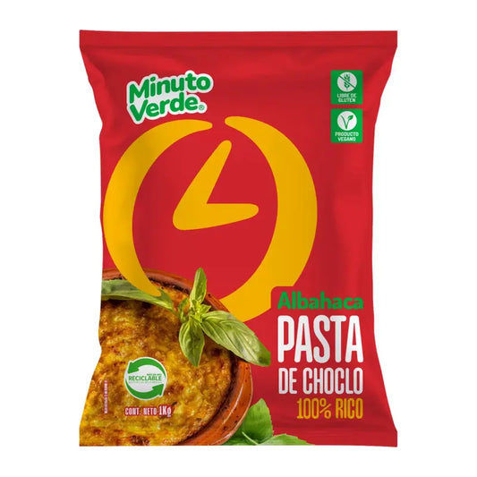 Pasta de choclo albahaca Minuto Verde 1 kg