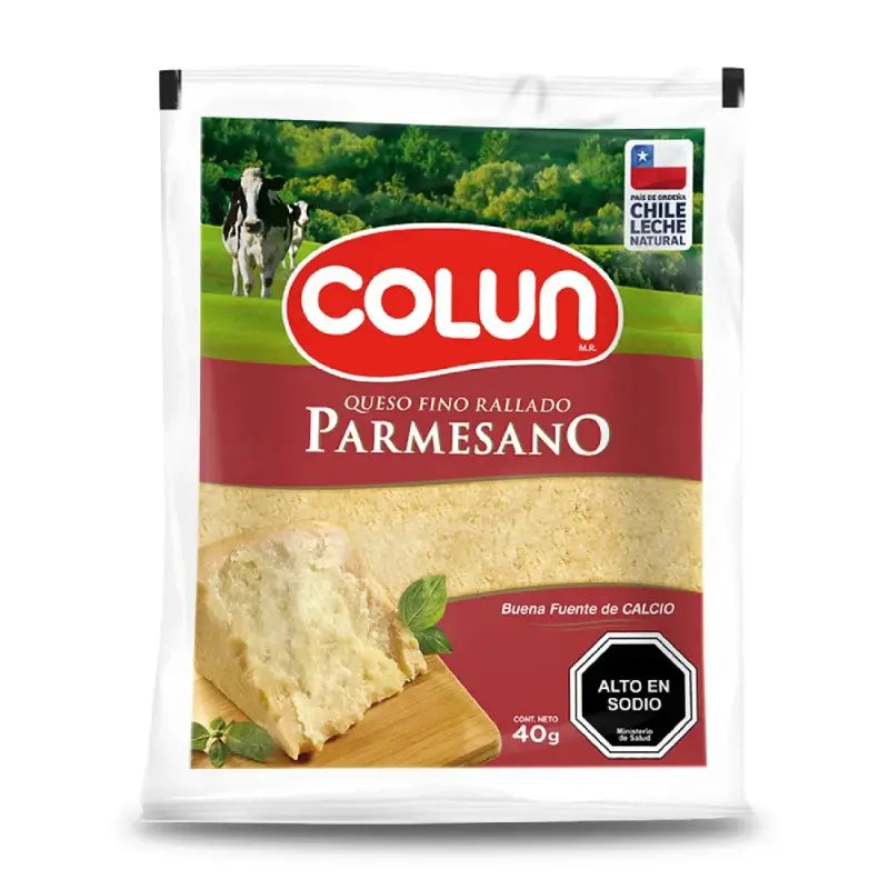 Queso parmesano rallado Colun 40gr