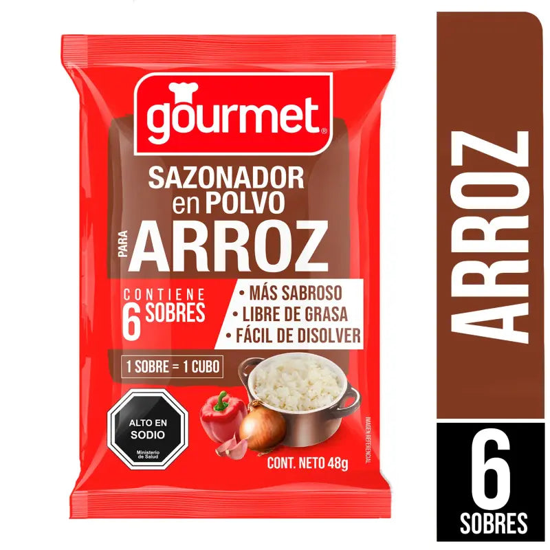 Caldo Gourmet Polvo Sazonador Arroz 48 g