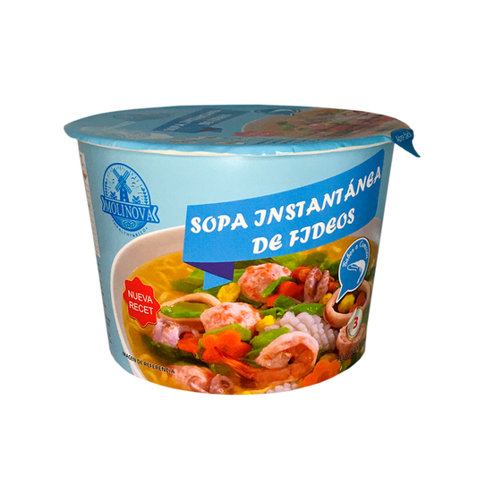 Sopa instantanea fideos camaron