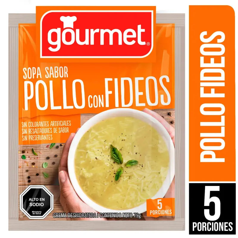 Sopa pollo con Fideos Gourmet 70 g