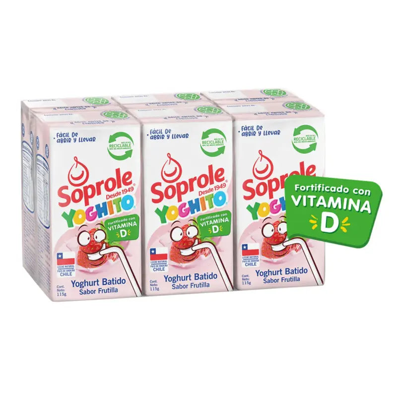 Yoghito caja soprole 6 unid frutilla