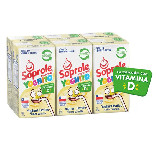 Yoghito caja soprole 6 unid vainilla