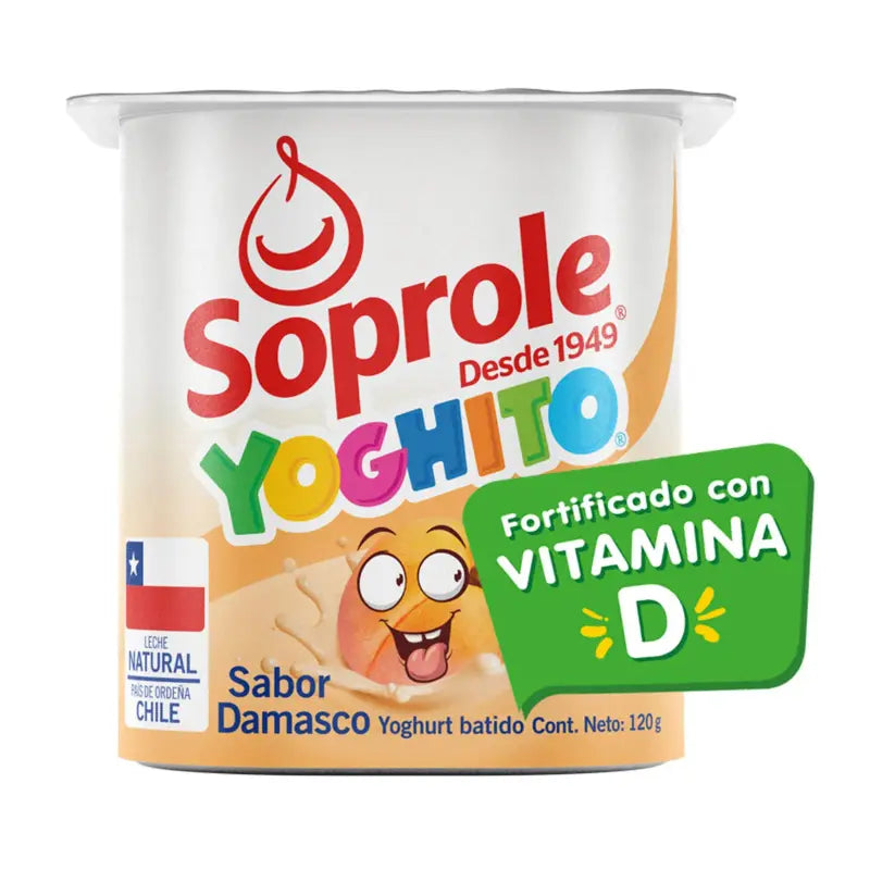 Yoghurt batido soprole sabor damasco