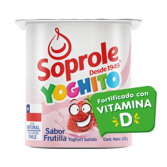 Yoghurt batido soprole sabor frutilla