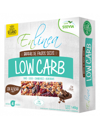 Barra low carb en linea cacao 140gr