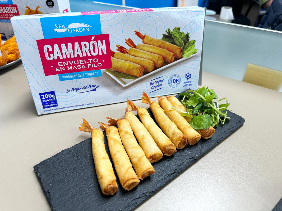 Camaron envuelto en masa filo sea garden 200gr