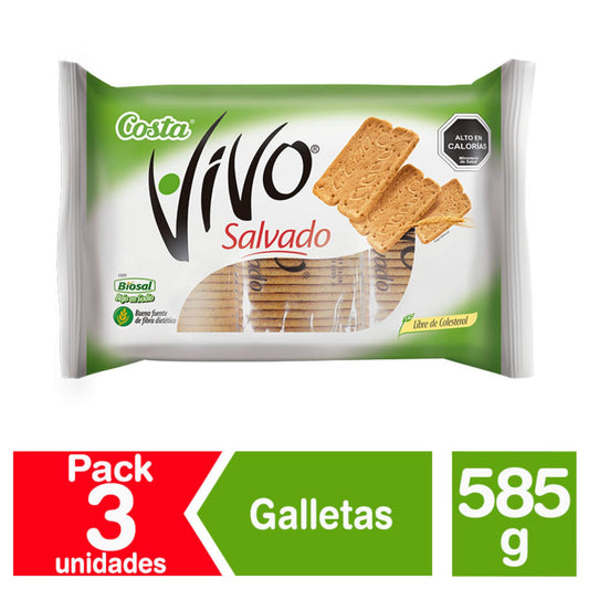 Pack Galletas de Salvado Vivo 585 Gr