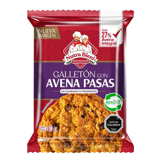 Galleton Avena Pasas Nutra Bien 40 Gr.