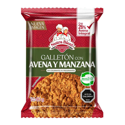 Galleton Avena y Manzana Nutra Bien 40 Gr.