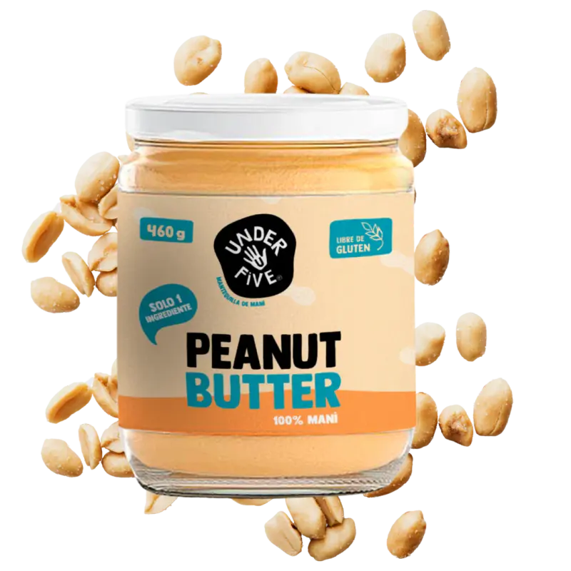 Mantequilla de mani underfive 460gr