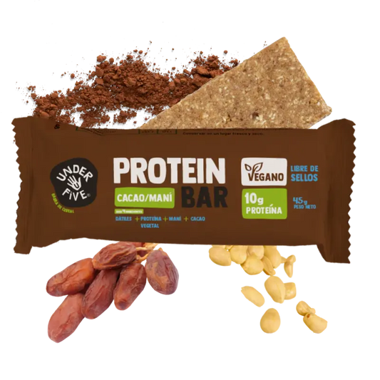 10gr Protein bar cacao mani underfive 45gr