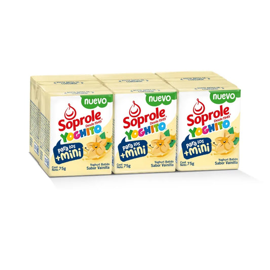 Pack Yoghito mini Vainilla Soprole 6 Un